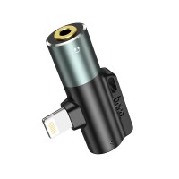  Audio adapter Hoco LS32 Lightning to 3.5mm gray 